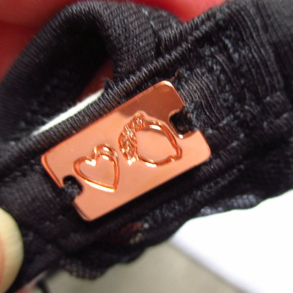 NWT FOR LOVE & LEMONS SKIVVIES CLEMENTINE BLACK STRAPPY THONG PANTY - Picture 7 of 9